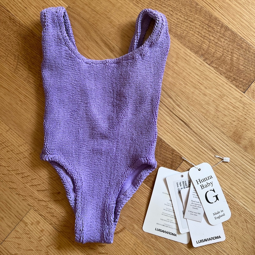 Hunza G Kids crinkled swimsuit